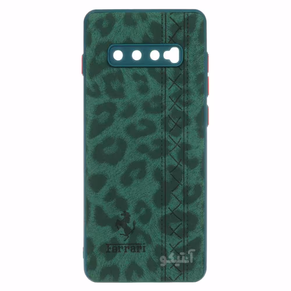 قاب زنانه پلنگی محافظ لنزدار مناسب برای Samsung S10 Plus