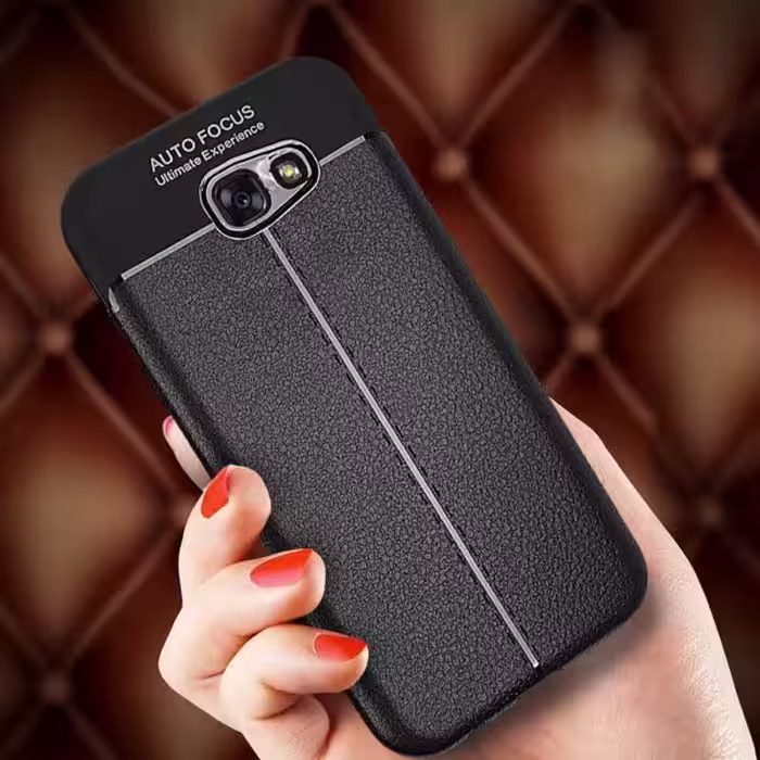 قاب ژله ای طرح چرم سامسونگ Auto Focus Jelly Case Samsung Galaxy A3 2017