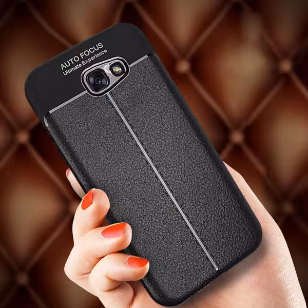 قاب ژله ای طرح چرم سامسونگ Auto Focus Jelly Case Samsung Galaxy A3 2017