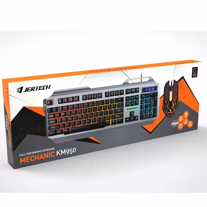 خرید کیبورد و ماوس گیمینگ جرتک Jertech KM950