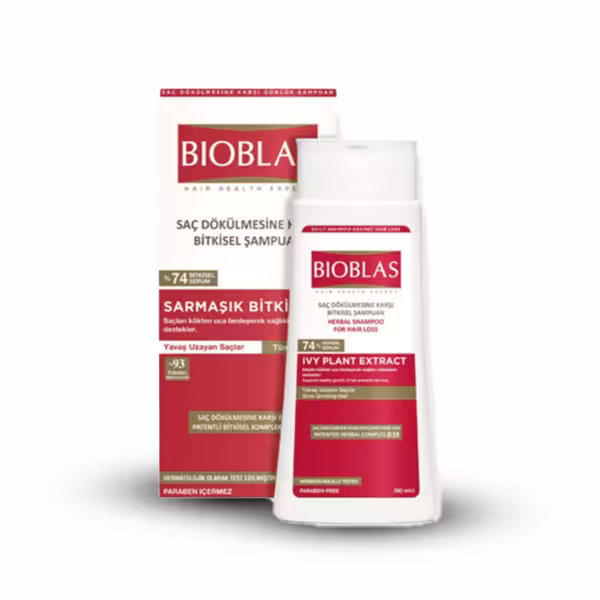 شامپو گیاهی افزایش مو و ضد ریزش مو بیوبلاس عصاره پیچک 360 میل
