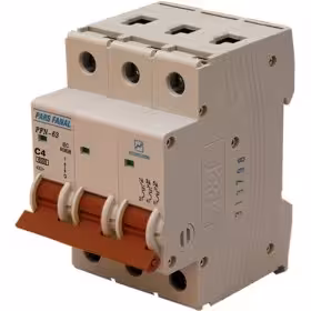 فیوز مینیاتوری سه فاز 4 آمپر پارس فانال مدل C4