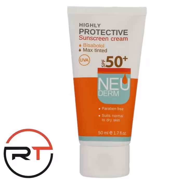 ضدآفتاب رنگ بژ SPF50 نئودرم پوست معمولی و خشک(مکس)