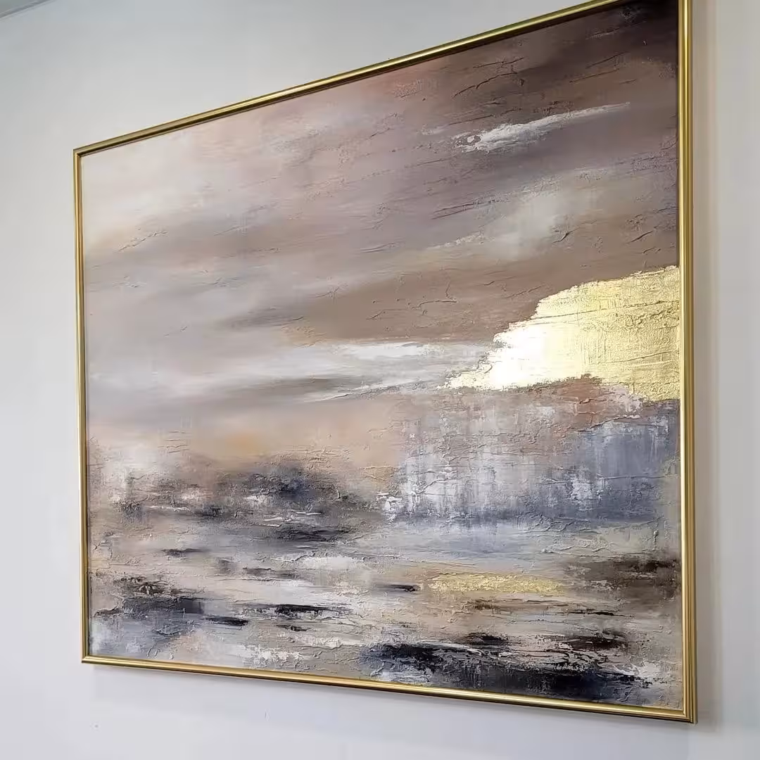 تابلو نقاشی منظره مینیمال ورقطلا 