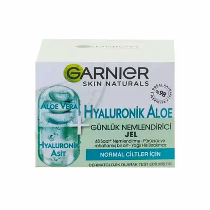 ژل آبرسان هیالورونیک اسید و آلوئه ورا گارنیر حجم 50 میلی لیتر