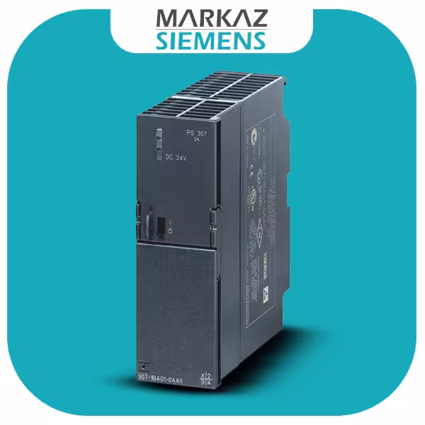 منبع تغذیه PS307 1P/ 24VDC /2A کدفنی 6ES7307-1BA01-0AA0