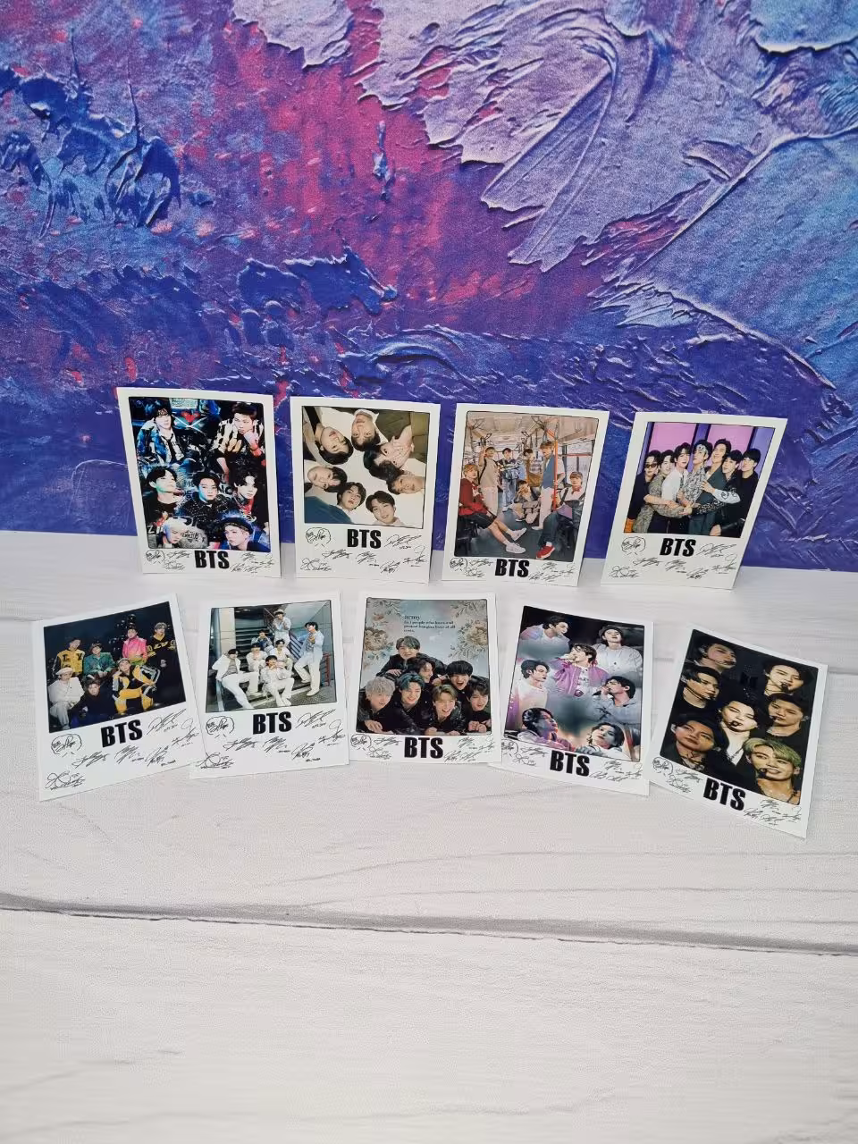 پولاروید فوتو کارت عکس طرح بی تی اس بی تی 21 سایز 7 و نیم در 9 یک عدد