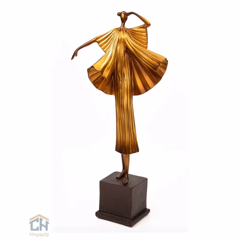 مجسمه بالرین طلایی گلدکیش مدل 4937