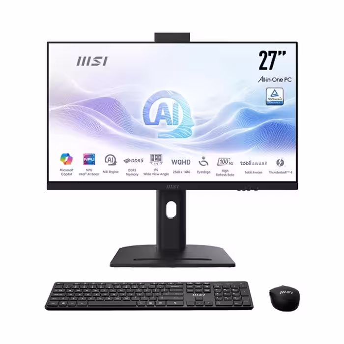 کامپیوتر All In One ام اس آی 27 اینچی مدل AM273QP  پردازنده Ultra 7 155H رم 16GB حافظه 1TB SSD گرافیک Intel