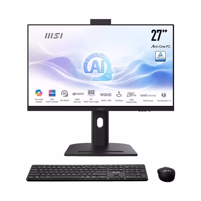 کامپیوتر All In One ام اس آی 27 اینچی مدل AM273QP  پردازنده Ultra 7 155H رم 16GB حافظه 1TB SSD گرافیک Intel
