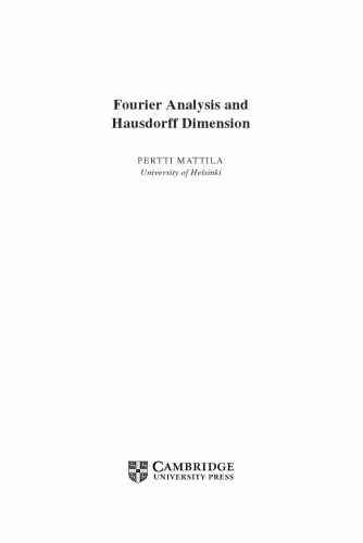 خرید و دانلود نسخه کامل کتاب Fourier Analysis and Hausdorff Dimension