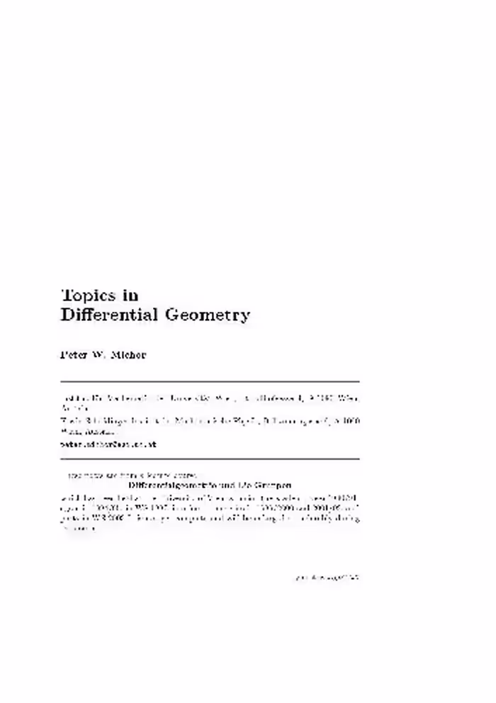 خرید و دانلود نسخه کامل کتاب Topics in Differential Geometry