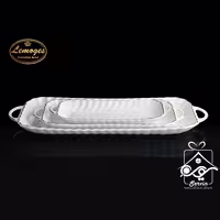 رولت خوری مستطیل متوسط لب طلایی کارمن مدل M-505