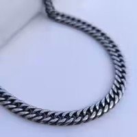 زنجیر کارتیر مردانه 9 میل سیاه قلم 60 سانتی