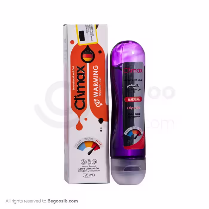 ژل روان کننده و گرم کننده آمیزشی گلیسیرین بدون اسانس کلایمکس 95 میلی لیتری