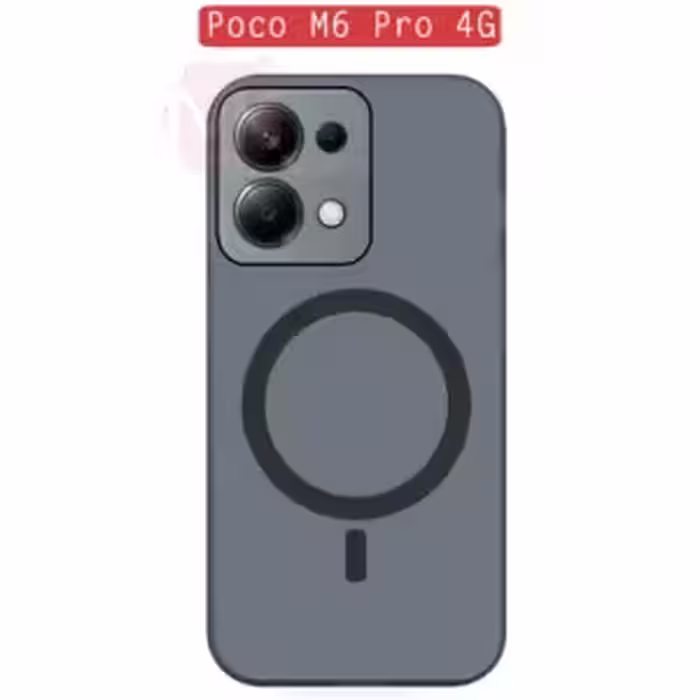 قاب دودی شیائومی TPU Matte Magsafe Cover | Poco M6 Pro 4G