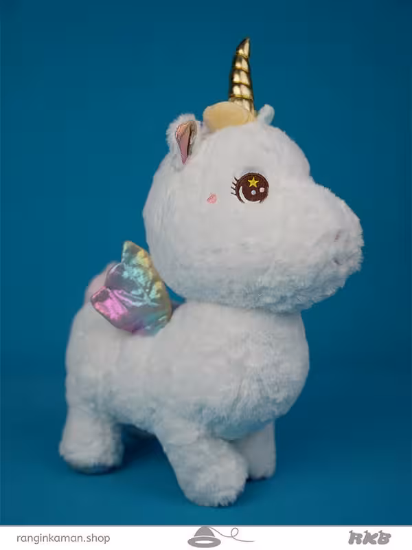 عروسک تک شاخ کروم سایز 1 Chrome unicorn doll size 1