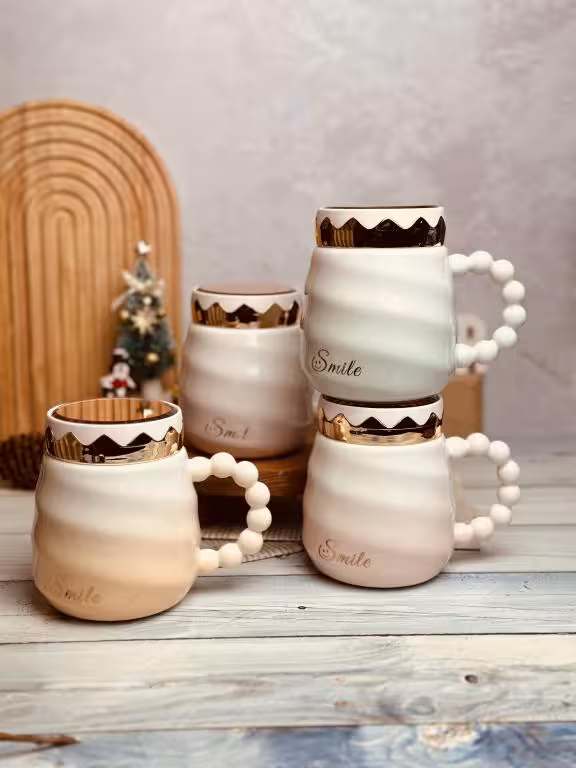 ماگ دسته مرواریدی در پیچی اینه ای کد 6265