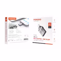 مبدل USB 3.0 OTG Porodo مدل CBL023 آلیاژ روی USB-A to Type-C