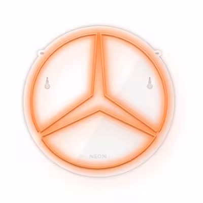 چراغ دیواری نئون دیزاین طرح Benz_ORG