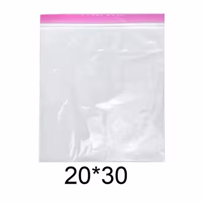  کیسه زیپ دار مدل دو زیپ کد 20x30 بسته 100 عددی