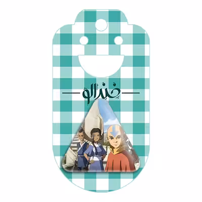 پیکسل خندالو طرح آنگ و کاتارا و ساکا انیمه آواتار مدل مثلثی کد 12758