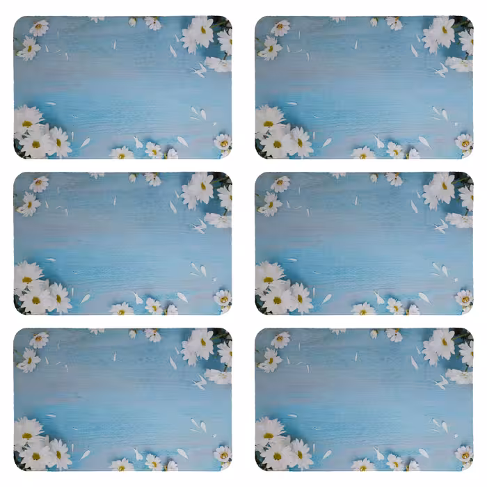 زیربشقابی طرح گل کد 8140 بسته 6 عددی