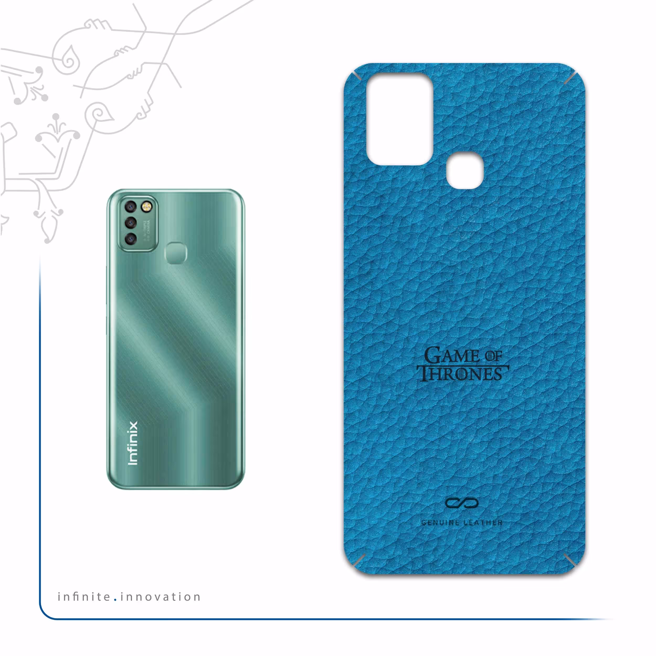 برچسب پوششی ماهوت مدل BL-GOT مناسب برای گوشی موبایل اینفینیکس Smart 6 X657B