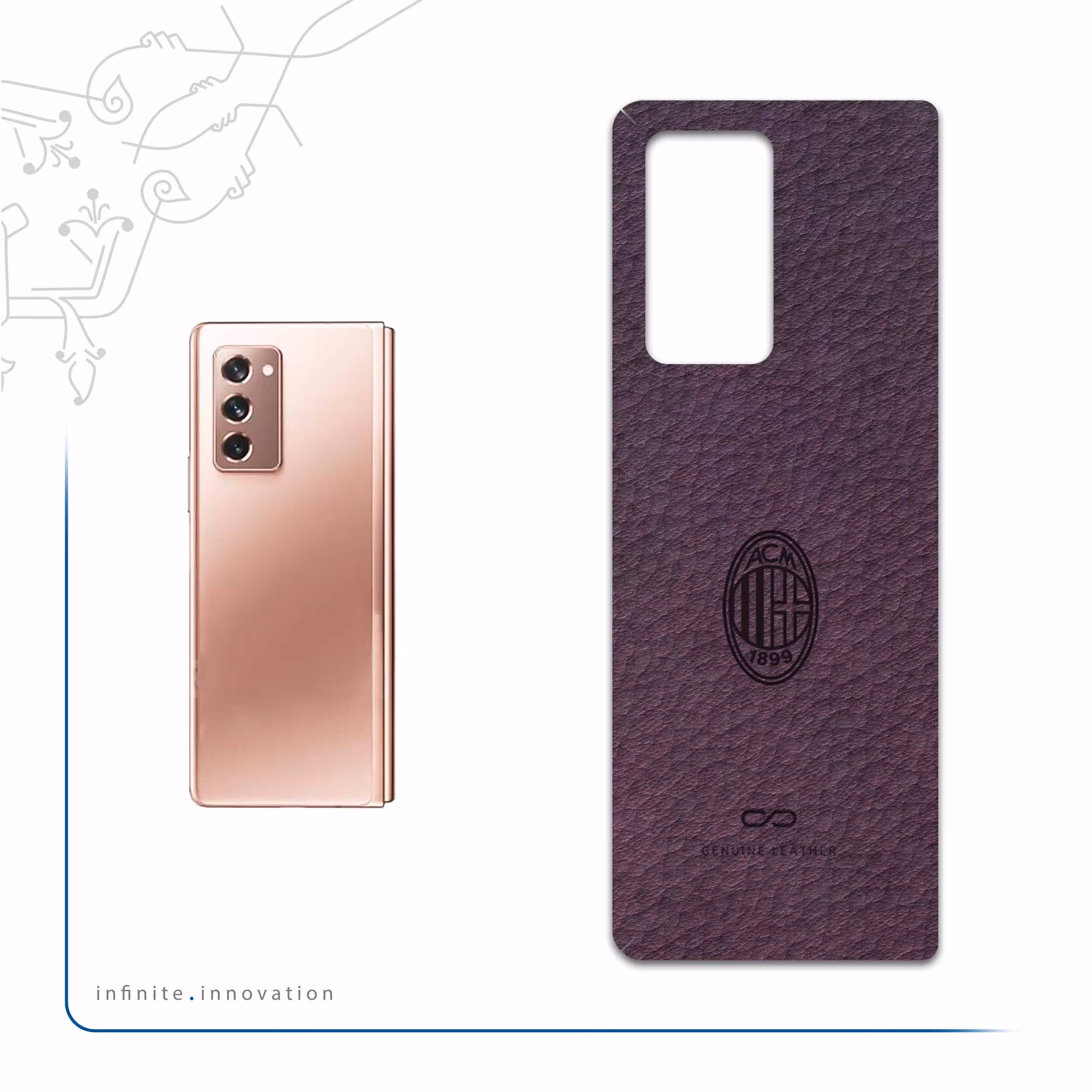 برچسب پوششی ماهوت مدل PL-ACMLN مناسب برای گوشی موبایل سامسونگ Galaxy Z FOLD 2