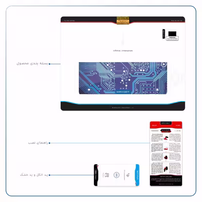 برچسب پوششی ماهوت مدل Blue Printed Circuit Board مناسب برای تبلت سامسونگ Galaxy Tab S2 9.7 2016 T819N