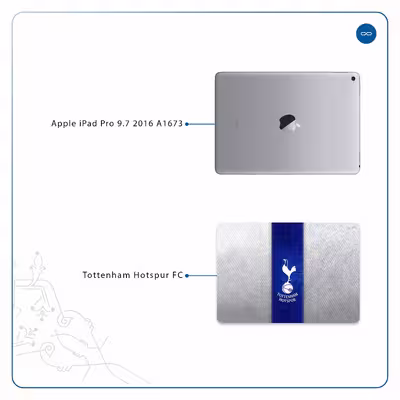 برچسب پوششی ماهوت مدل Tottenham Hotspur FC مناسب برای تبلت اپل iPad Pro 9.7 2016 A1673
