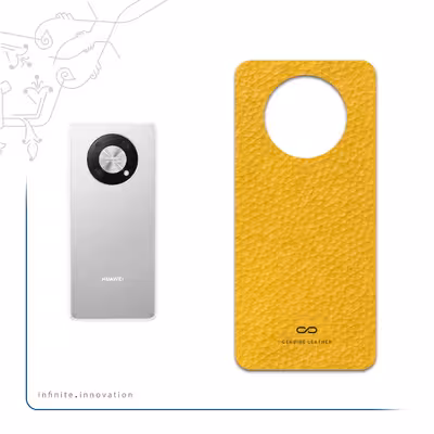 برچسب پوششی ماهوت مدل Mustard-Leather مناسب برای گوشی موبایل هوآوی Nova Y90