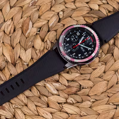 برچسب ماهوت طرح Army-Pink مناسب برای ساعت هوشمند سامسونگ Galaxy Gear S3 Frontier