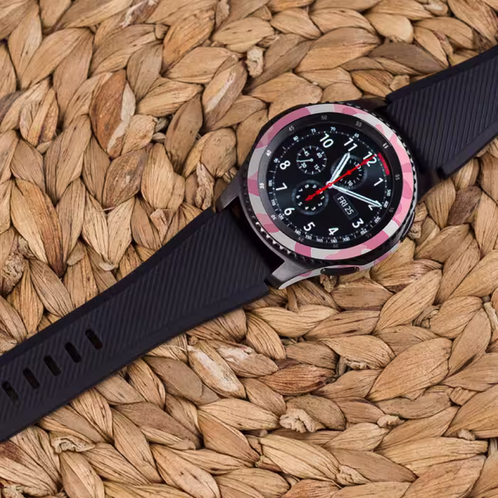 برچسب ماهوت طرح Army-Pink مناسب برای ساعت هوشمند سامسونگ Galaxy Gear S3 Frontier