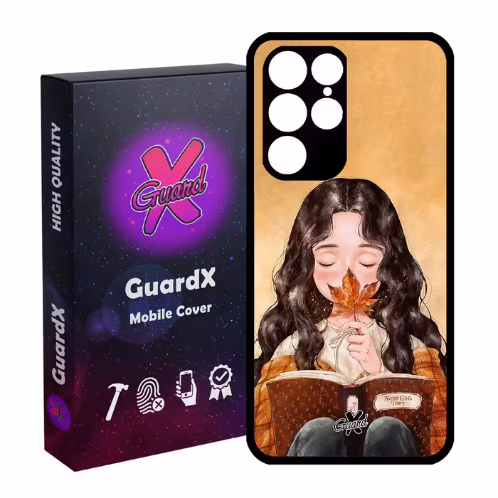 کاور گارد ایکس طرح Girl مدل Glass10223 مناسب برای گوشی موبایل سامسونگ Galaxy S22 Ultra