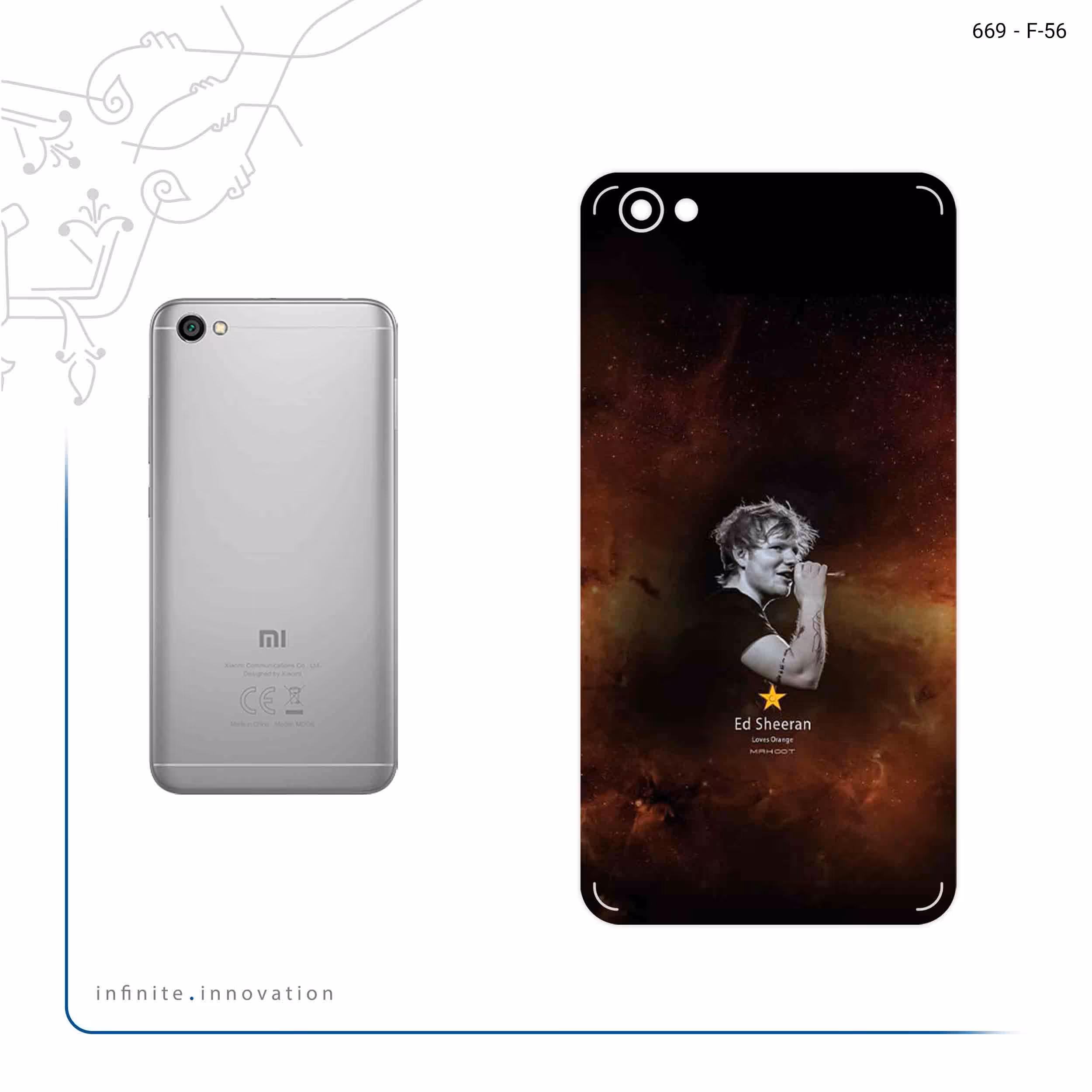 برچسب پوششی ماهوت مدل Ed Sheeran مناسب برای گوشی موبایل شیائومی Redmi Note 5A