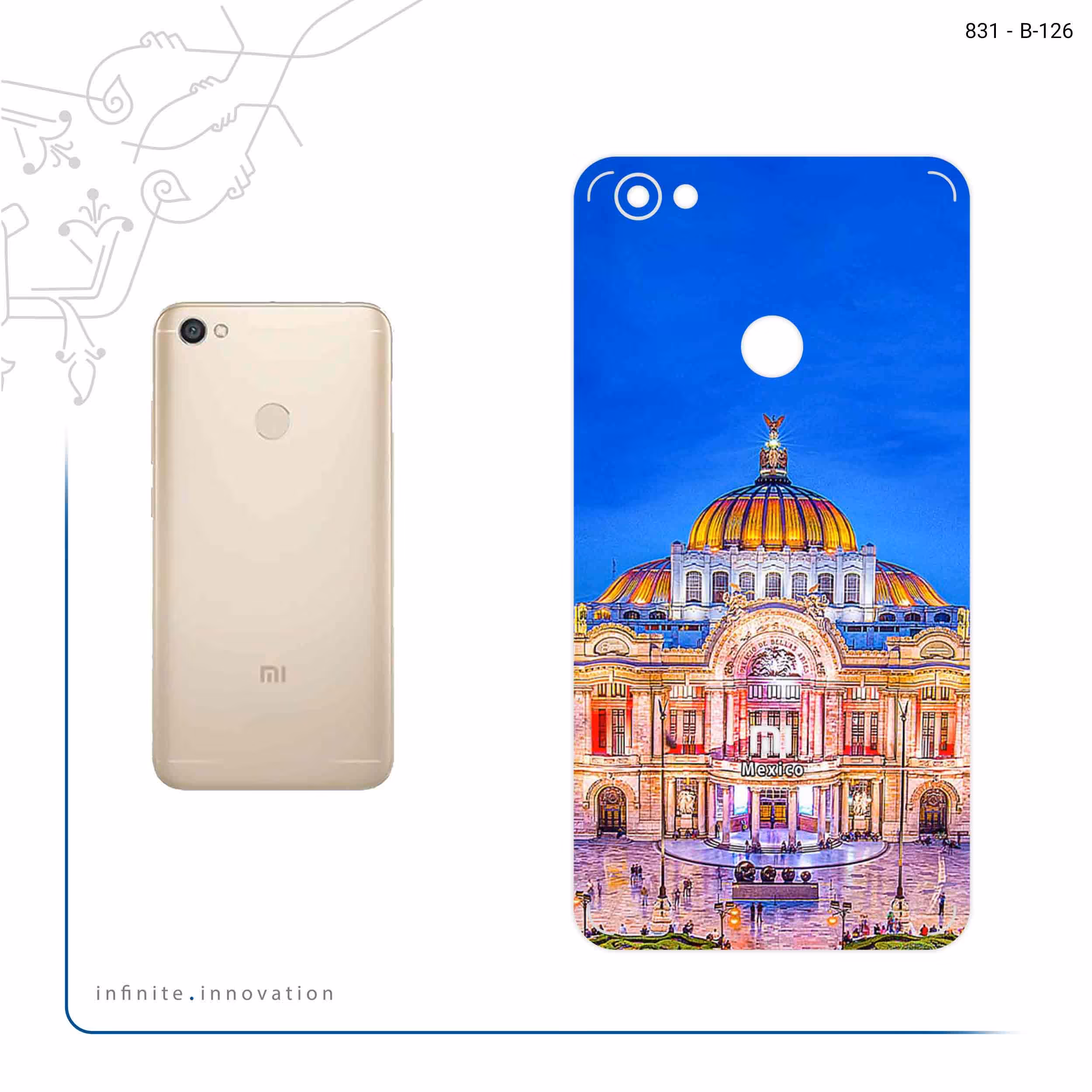 برچسب پوششی ماهوت مدل Mexico City مناسب برای گوشی موبایل شیائومی Redmi Note 5A Prime