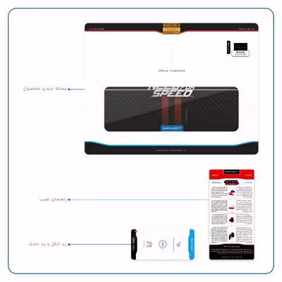 برچسب پوششی ماهوت مدل Need-for-Speed-Game مناسب برای تبلت مایکروسافت Surface Pro 3 2014