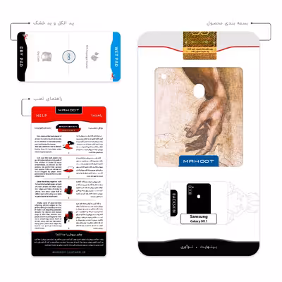 برچسب پوششی ماهوت مدل The Creation of Adam of MichelAnge مناسب برای گوشی موبایل سامسونگ Galaxy M11