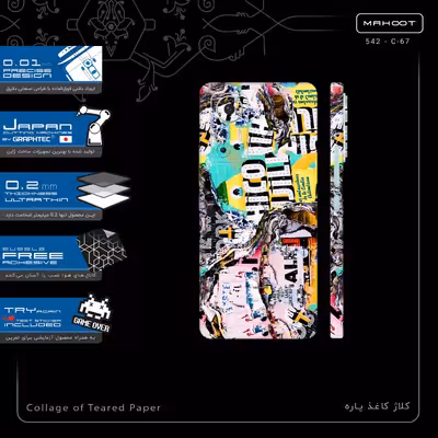 برچسب پوششی ماهوت مدل Collage of Teared Paper-FullSkin مناسب برای گوشی موبایل شیائومی 12 Lite