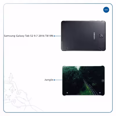 برچسب پوششی ماهوت مدل Jungle مناسب برای تبلت سامسونگ Galaxy Tab S2 9.7 2016 T819N
