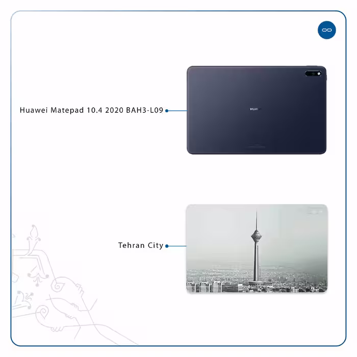 برچسب پوششی ماهوت مدل Tehran City مناسب برای تبلت هوآوی Matepad 10.4 2020 BAH3-L09