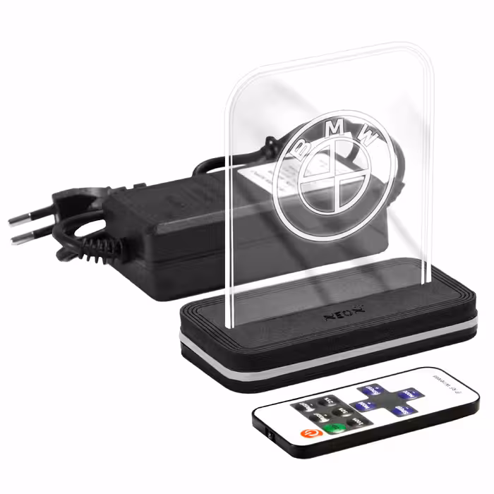 چراغ رومیزی نئون مدل BMW_WHITE_AC