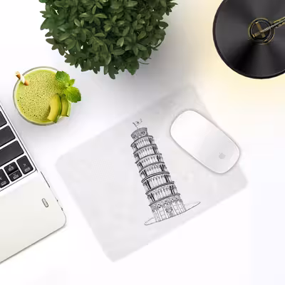 ماوس پد ترمه طراحان ایده مدل برج پیزا کد cfp1054