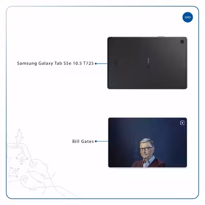برچسب پوششی ماهوت مدل Bill Gates مناسب برای تبلت سامسونگ Galaxy Tab S5e 10.5 2019 T725