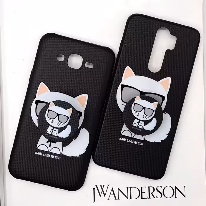   کاور لاین کینگ مدل گربه j2 مناسب برای گوشی موبایل شیائومی Redmi Note 8 Pro به همراه پایه نگهدارنده