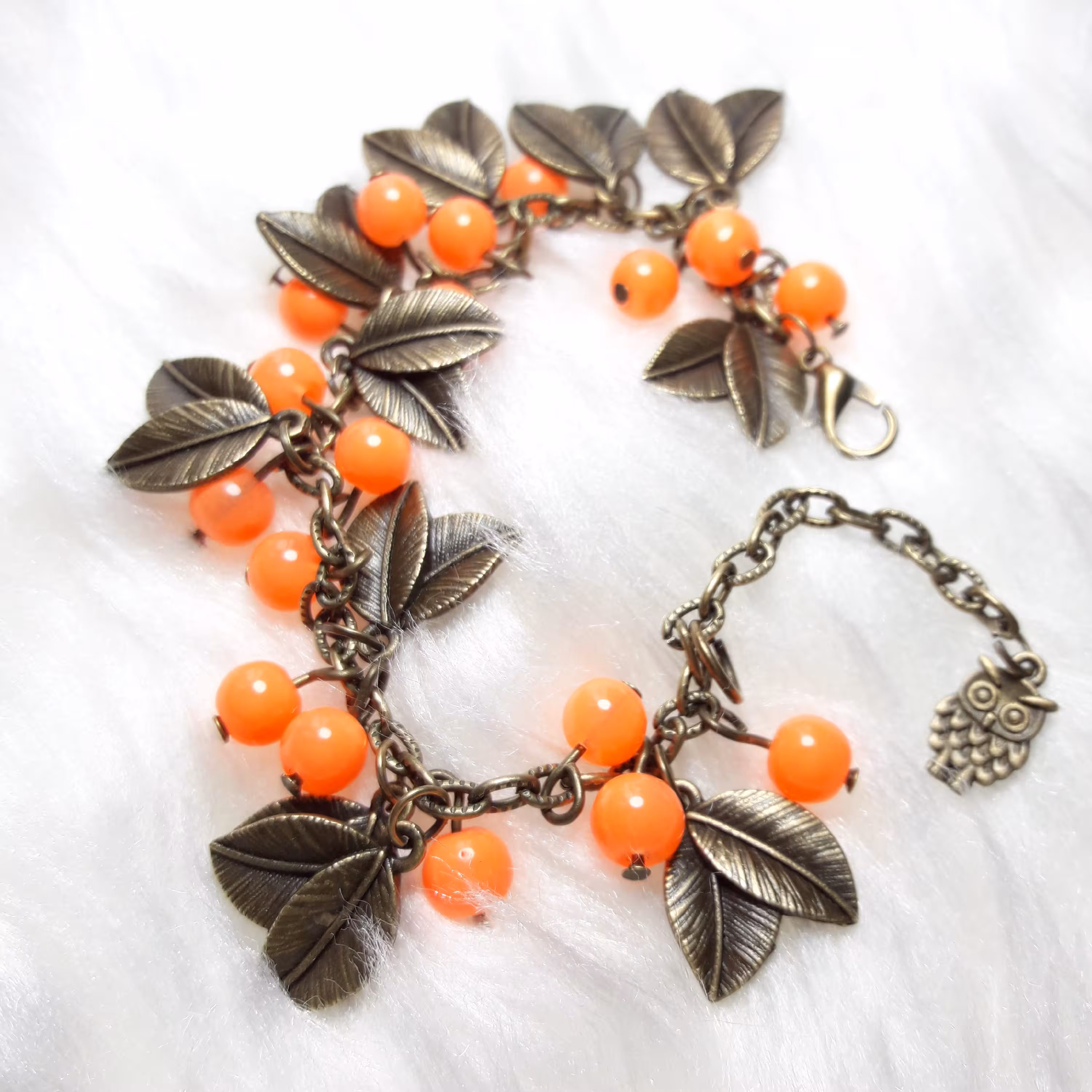 دستبند برنزی میوه نارنجی