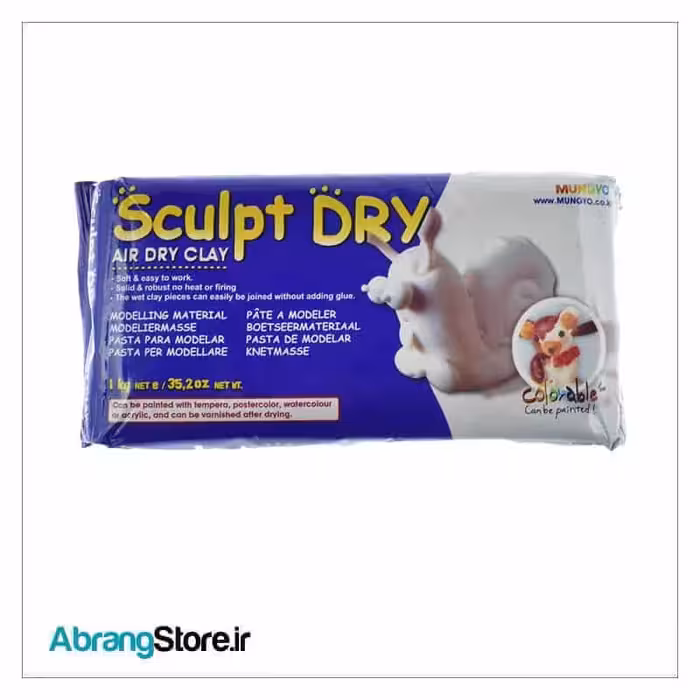 خمیر مجسمه سازی مانگیو 1 کیلویی سفید