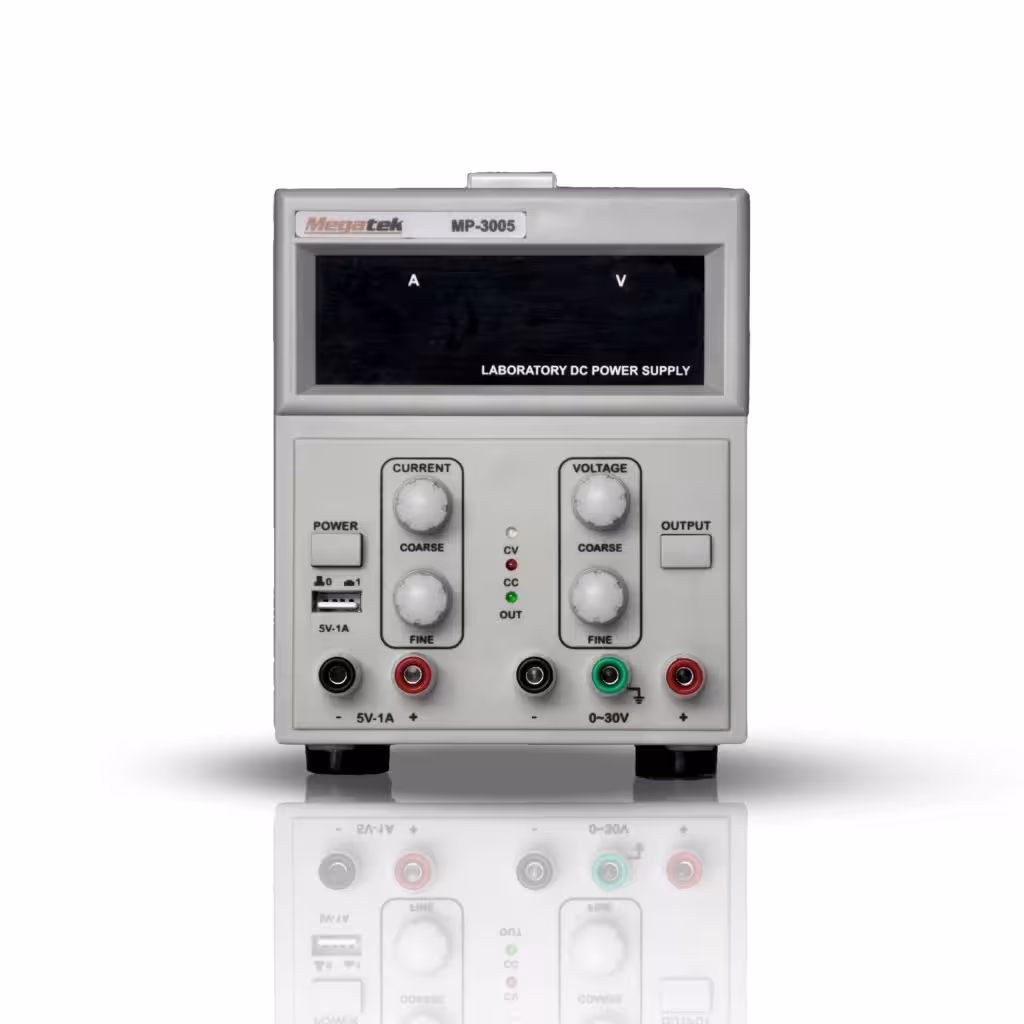 منبع تغذیه 30 ولت 5 آمپر مگاتک (MEGATEK MP-3005 ( 5V ,1A Fix