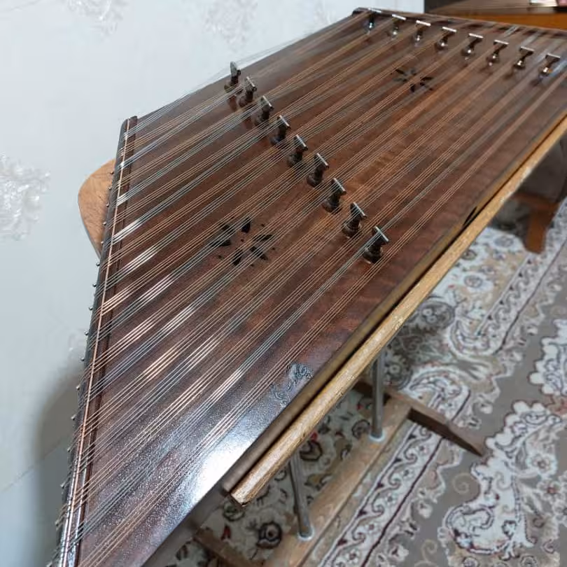 سنتور پرنیان دو مهر  چوب گردو سیم آلمانی 